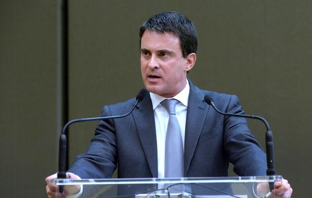 Manuel Valls lors d'un colloque le 12 novembre 2013 à l'Assemblée nationale à Paris [Pierre Andrieu / AFP]
