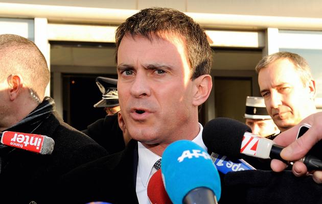 Manuel Valls le 12 décembre 2013 à Coquelles [Philippe Huguen / AFP/Archives]