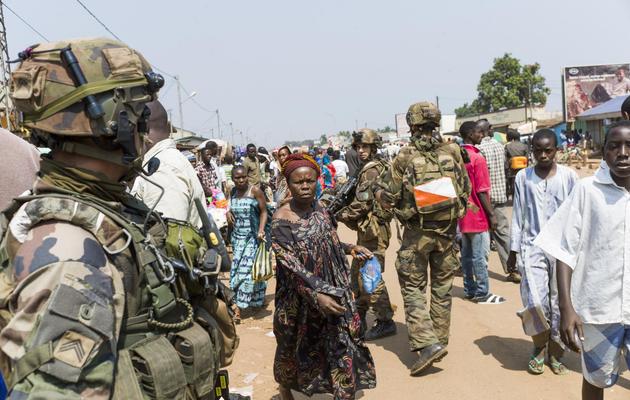 "Les soldats ont été bien accueillis par la population. C'est une bonne chose qu'ils viennent ici", a relaté un autre témoin.  [Fred Dufour / AFP]