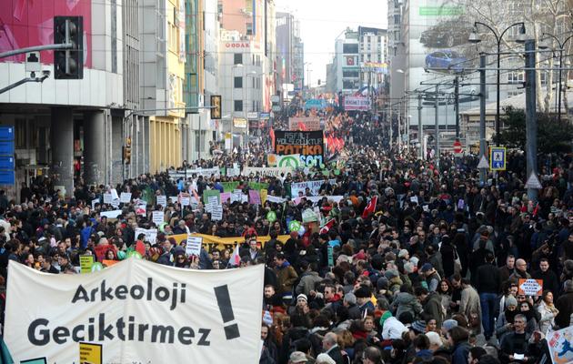 Manifestation à Istanbul contre la corruption le 22 décembre 2013  [Ozan Kose / AFP]