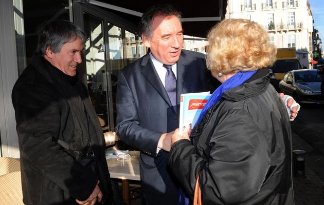 François Barou en campagne le 21 janvier 2014 à Pau [Gaizka Iroz  / AFP/Archives]
