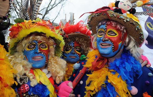 Des participants au Carnaval de Dunkerque le 2 mars 2014 [Philippe Huguen / AFP]