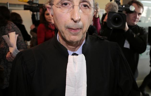Me Jean Enocchi représente Julie Gayet au tribunal de Nanterre le 6 mars 2014 [Jacques Demarthon / AFP]