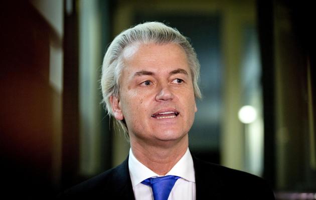 Le Néerlandais Geert Wilders, chef du du Parti de la Liberté (PVV), le 22 mars 2014 à La Haye   [Valerie Kuypers / AFP/Archives]
