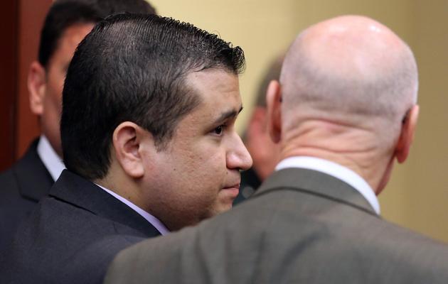 George Zimmerman (à gauche) lors du verdict au tribunal, le 13 juillet 2013 à Sanford, en Floride [Pool / Getty/AFP]