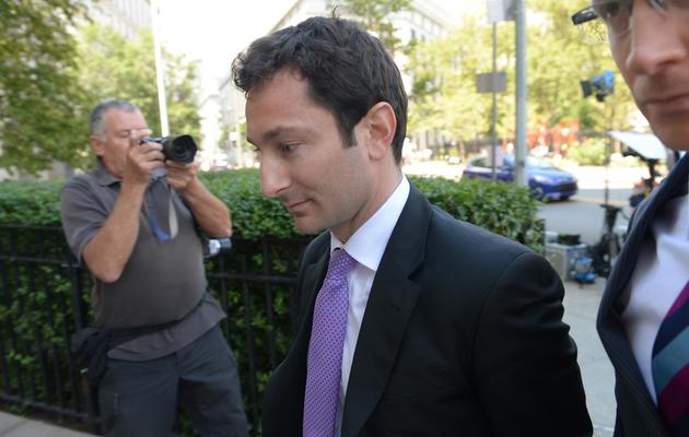 Fabrice Tourre, l'ex-courtier de Goldman Sachs surnommé "Fab le fabuleux", le 30 juillet 2013 à New York [Emmanuel Dunand / AFP]