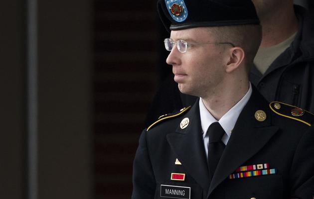 Bradley Manning le 21 août 2013 à son arrivée au tribunal de Fort Meade [Saul Loeb / AFP=]