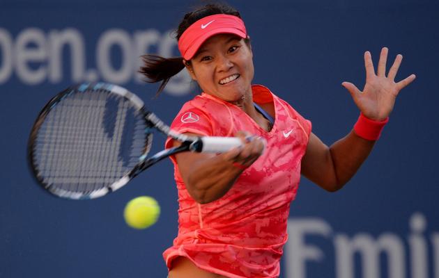 La Chinoise Li Na lors du match contre l'Américaine Serena Williams, le 6 septembre 2013 à New York [Stan Honda / AFP]