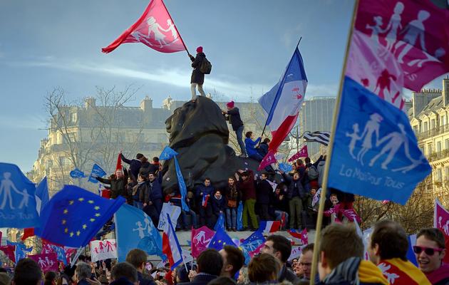"La manif pour tous" le 2 février 2014 à Paris [Eric Feferberg / AFP]