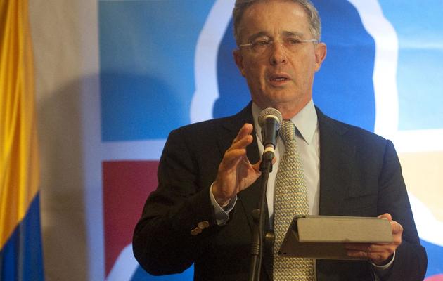 Alvaro Uribe le 9 mars 2014 à Medellin [Raul Arboleda / AFP]