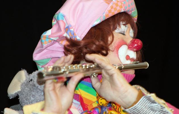 La Japonaise Yurie Hioki  Northbrook lors de la conférence annuelle de l'Association mondiale des clowns, le 28 mars 2014 à Northbrook  près de Chicago [Derek R. Henkle / AFP]