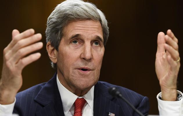 Le secrétaire d'Etat John Kerry le 8 avril 2014 à Washington [Saul Loeb / AFP/Archives]