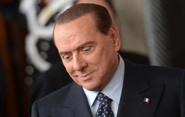 Silvio Berlusconi après sa rencontre avec le président italien à Rome, le 21 mars 2013 [Filippo Monteforte / AFP]