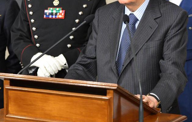 Le président italien, Giorgio Napolitano, le 30 mars 2013 au palais du Quirinale, à Rome [Vincenzo Pinto / AFP]