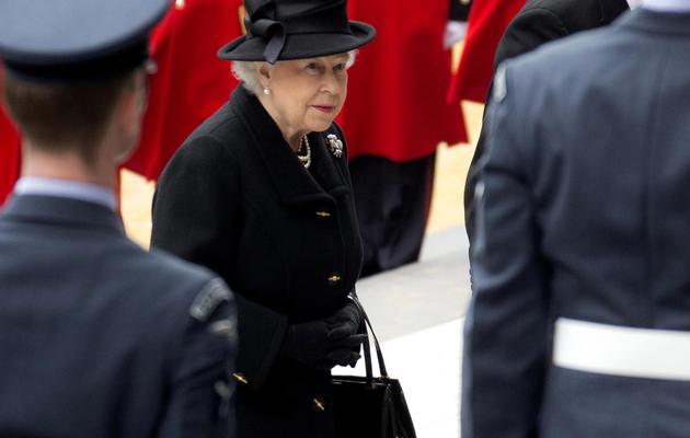 La reine Elizabeth II à son arrivée à la cathédrale Saint-Paul le 17 avril 2013 à Londres [Joel Ryan / Pool/AFP]