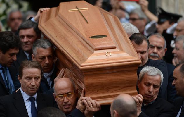 Funérailles de l'ex-Premier ministre Giulio Andreotti le 7 mai 2013 à Rome [Filippo Monteforte / AFP]