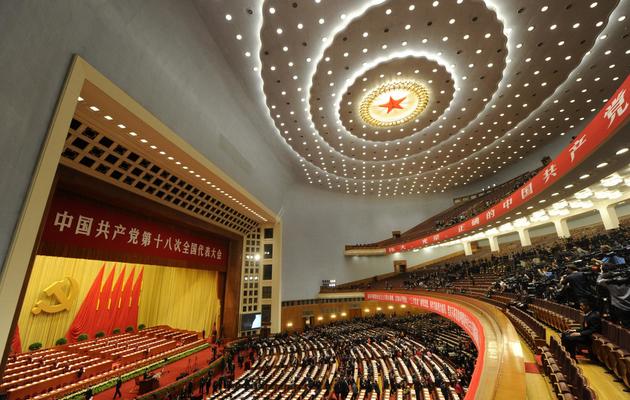 Ouverture du 18e congrès du Parti communiste chinois, le 8 novembre 2012 à Pékin [Wang Zhao / AFP]
