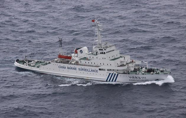 Photo des gardes côtes japonais d'un navire de surveillance chinois au large des îles Senkaku, le 17 décembre 2012 [ / Japan Coast Guard/AFP]
