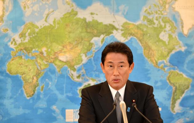 Le minsitre japonais des Affaires étrangères Fumio Kishida tient uen conférence de presse le 28 décembre 2012 à Tokyo [Kazuhiro Nogi / AFP/Archives]