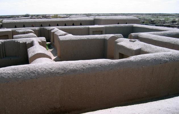 La cité antique de Gonour-Tepe, près de Mary, dans le désert turkmène de Karakoum, le 2 avril 2013 [ / AFP]