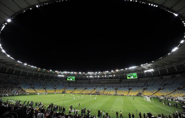 Le stade Maracana à Rio de Janeiro lors du match exhibition pour sa réouverture, le 27 avril 2013 [Vanderlei Almeida / AFP]