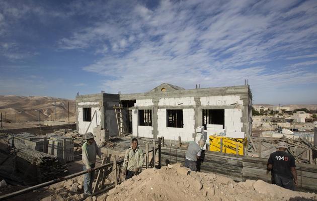 Construction de logements dans la colonie juive d'Alon, le 3 décembre 2012 à Jérusalem-Est [Menahem Kahana / AFP]