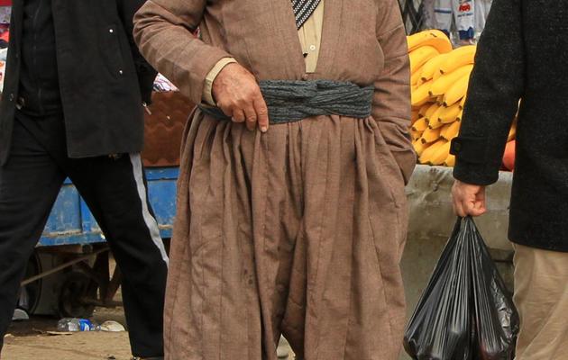 Un Kurde irakien sur un marché de Kirkouk, le 19 février 2013 [Ali al-Saadi / AFP/Archives]