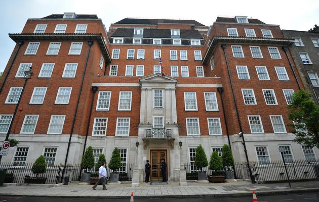 La London Clinic, en plein coeur de la capitale, là où a été hospitalisé le prince Philip, le 7 juin 2013 [Ben Stansall / AFP]