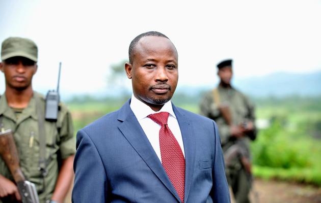 Le chef politique du Mouvement du 23 mars (M23), Jean-Marie Runiga, le 17 octobre 2012 à Bunaganan (est de la RDC) [Junior D. Kannah / AFP/Archives]