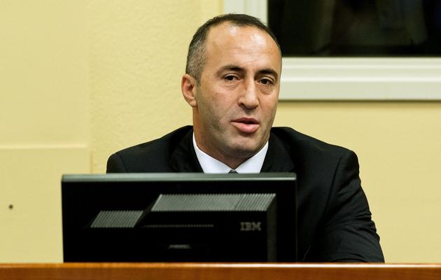 Ramush Haradinaj devant le Tribunal pénal international pour l'ex-Yougoslavie (TPIY), le 29 novembre 2012 [Koen van Weel / AFP]