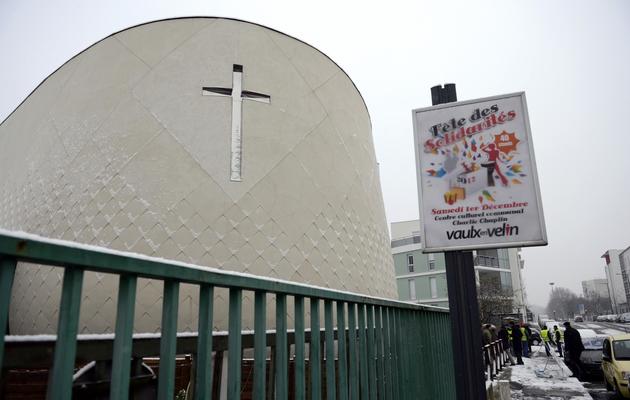 La nouvelle église Saint-Thomas à Vaulx-en-Velin près de Lyon, le 2 décembre 2012 [Philippe Desmazes / AFP]