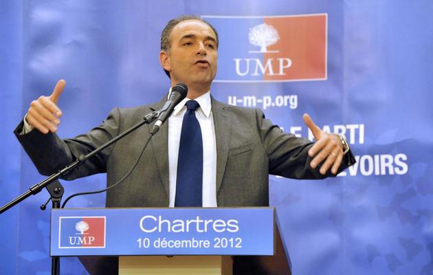 Le président proclamé mais contesté de l'UMP Jean-François Copé, à Chartres le 10 décembre 2012 [Mehdi Fedouach / AFP]