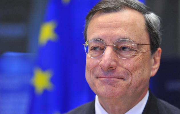 Le président de la BCE, Mario Draghi, à Bruxelles, le 17 décembre 2012 [Georges Gobet / AFP]