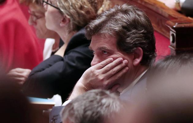 Le ministre du Redressement productif Arnaud Montebourg, à l'Assemblée nationale, le 18 décembre 2012 [Jacques Demarthon / AFP]