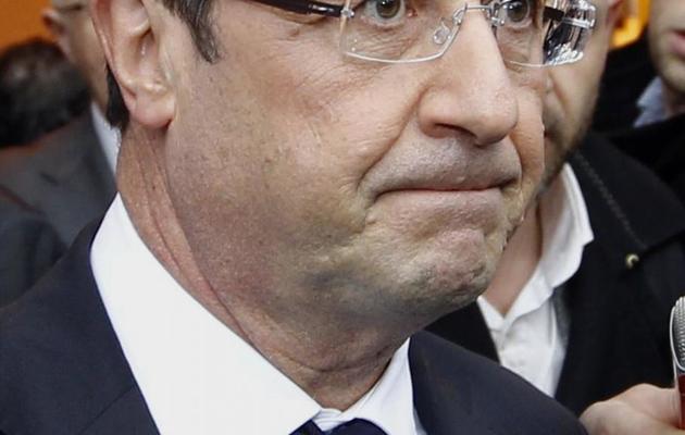 François Hollande à Bordeaux, le 10 janvier 2013 [Regis Duvignau / Pool/AFP]
