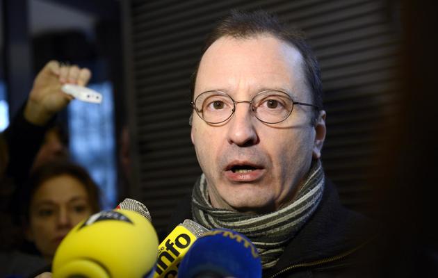 Patrick Pierron (CFDT) le 11 janvier 2012 à Paris [Bertrand Guay / AFP]