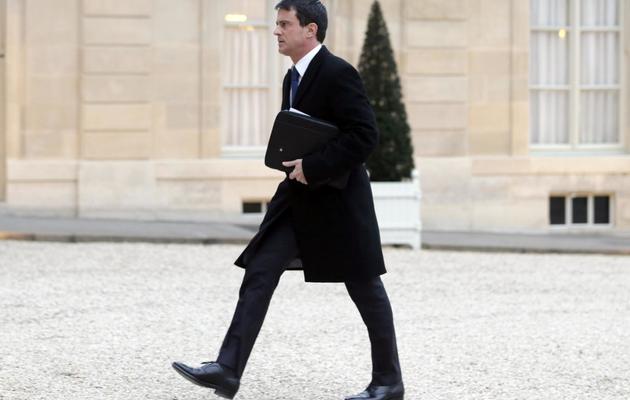 Manuel Valls le 18 janvier 2013 à l'Elysée [Kenzo Tribouillard / AFP]
