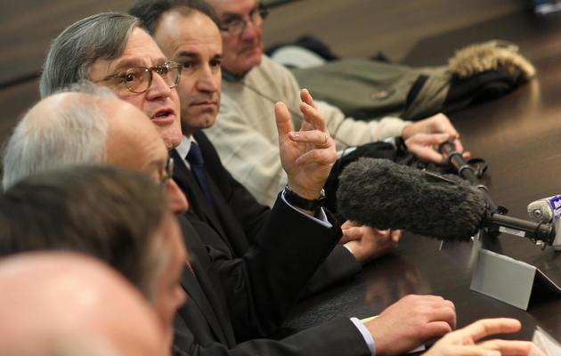 Le préfet de Seine-Maritime, Pierre-Henry Maccioni (C), à Rouen le 23 janvier 2013 [Charly Triballeau / AFP/Archives]