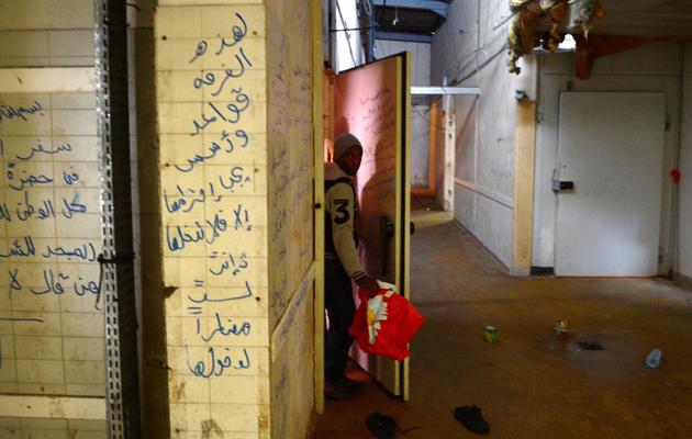 L'ancienne charcuterie squattée par des demandeurs d'asile, à Dijon le 18 janvier 2013 [Philippe Desmazes / AFP]