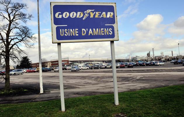 Panneau de l'usine Goodyear à Amiens, le 7 février 2013 [Philippe Huguen / AFP/Archives]
