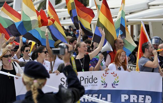 Défilé de la Gay pride à Split, en Croatie, le 9 juin 2012 [Hrvoje Polan / AFP/Archives]