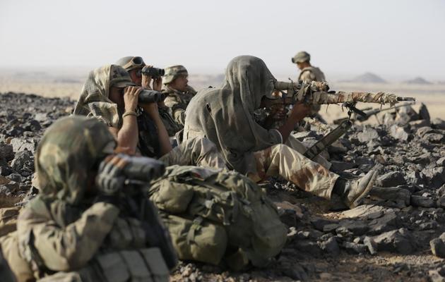 Des soldats français le 16 mars 2013 dans l'Adrar des Ifoghas, au nord du Mali [Kenzo Tribouillard / AFP]