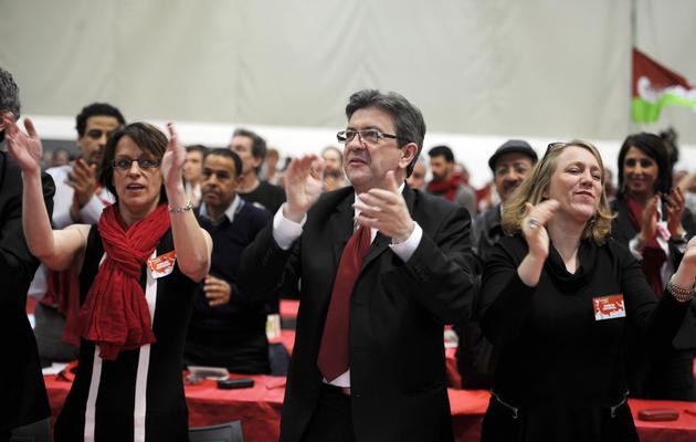 Jean-Luc Mélenchon, co-président du Parti de gauche, le 24 mars 2013 lors du congrès du Parti de gauche à Bordeaux [Jean-Pierre Muller / AFP]