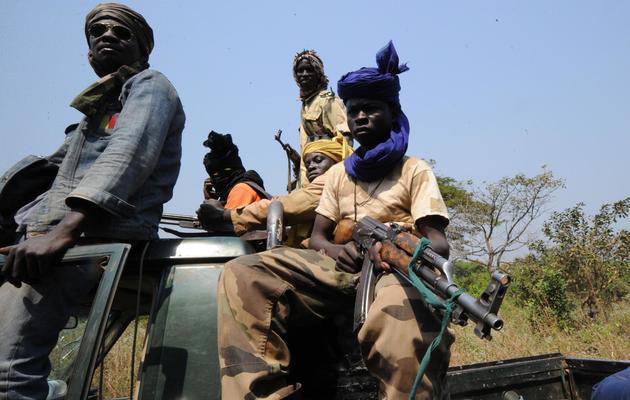 Des rebelles de la coalition Séléka près de Damara, en Centrafrique, le 10 janvier 2013 [Sia Kambou / AFP/Archives]