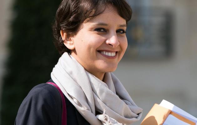 Najat Vallaud-Belkacem, ministre des Droits des femmes, à Paris, le 27 mars 2013 [Bertrand Langlois / AFP]