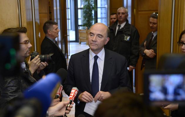 Pierre Moscovici le 11 avril 2013 au ministère de l'Economie à Paris [Bertrand Guay / AFP]