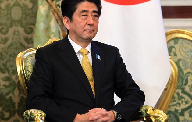 Le Premier ministre japonais Shinzo Abe, le 29 avril 2013 à Moscou [Mikhail Klimentyev / Ria Novosti/AFP]