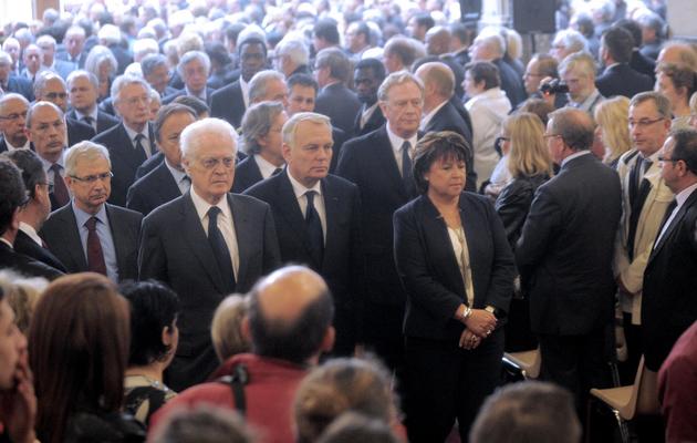 Claude Bartolone, Lionel Jospin, Jean-Marc Ayrault et Martine Aubry (de g à d) à la mairie de Lille, le 13 juin 2013 [Francois Lo Presti / AFP]