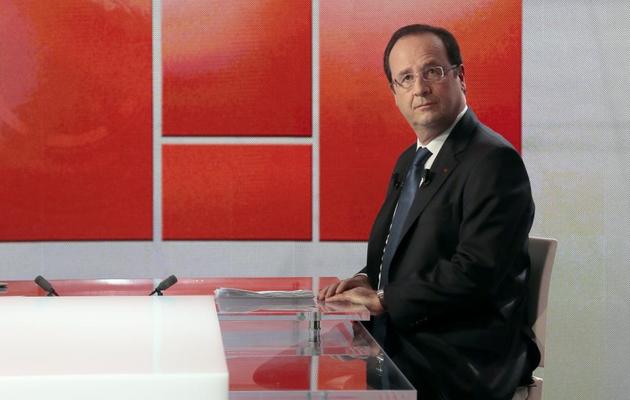 François Hollande sur le plateau de Capital, une émission de M6, le 16 juin 2013 à Neuilly-sur-Seine [Jacques Demarthon / AFP]