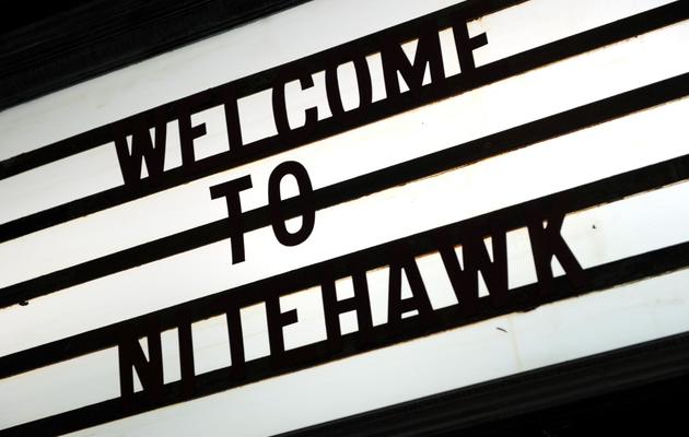 L'enseigne du cinéma Nighthawk de Brooklyn, le 19 mars 2013 à New York [Stan Honda / AFP]